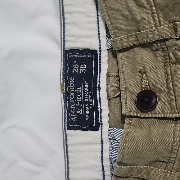 ABERCRINBIE & FITCH Khaki Pants 2 Pairs Size 26x30 - Picture 5 of 7